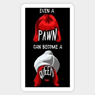 The Queens Gambit pawn to queen Sticker